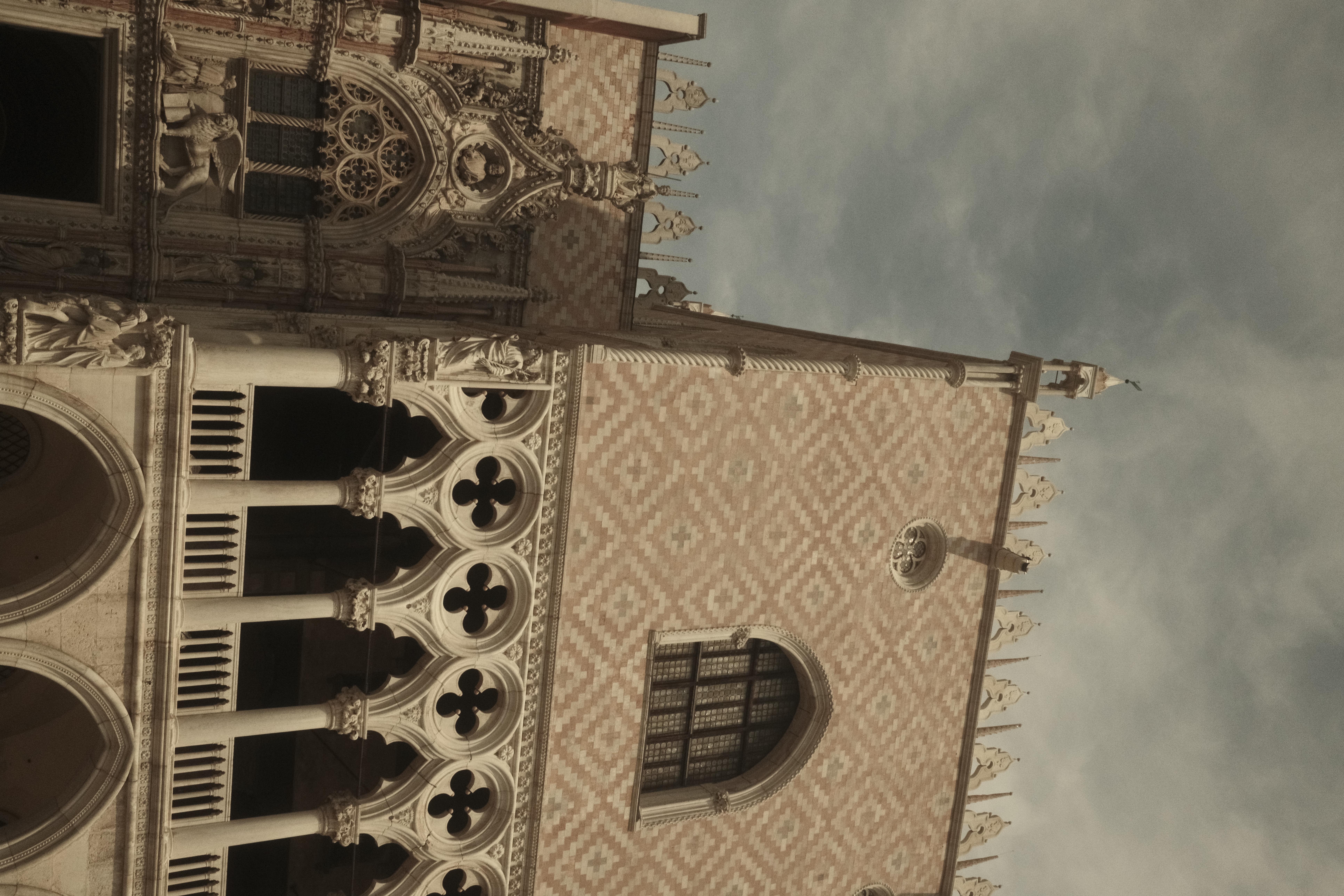 Venice facade in warm light